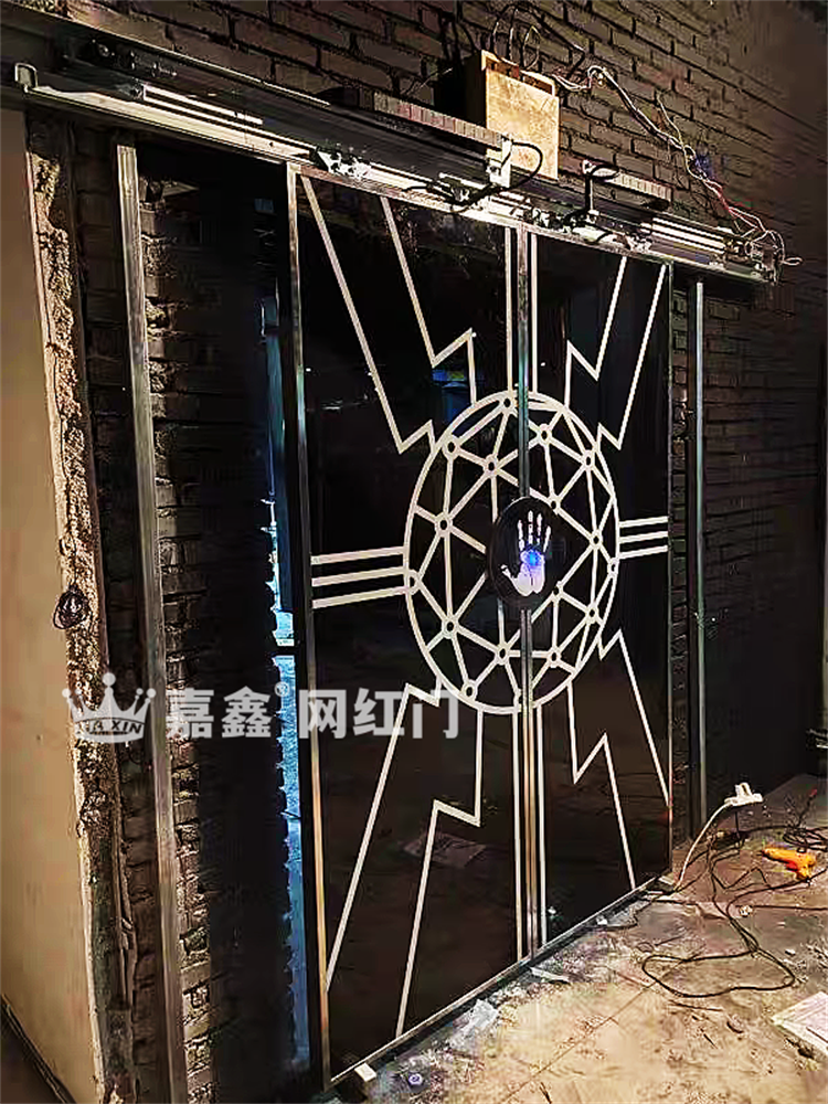夜店网红触控门 掌纹门 科技门