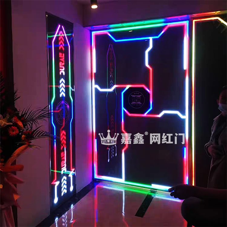 展览馆网红门 带掌纹识别的智能门