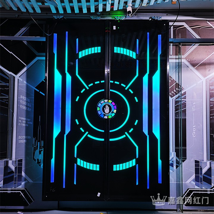 抖音网红门梦幻科技门电动门